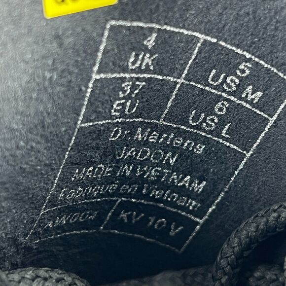 Dr. Doc Martens Jadon Womens Size 6 Black Patent Leather Platform Combat Boots - Picture 8 of 8